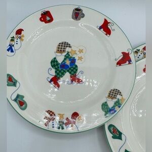 Vintage Ro Gregg Christmas Dessert Plates Set of 4